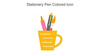 Stationery Pen Colored Icon In Powerpoint Pptx Png And Editable Eps Format
