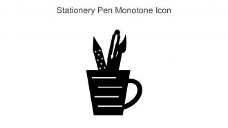Stationery Pen Monotone Icon In Powerpoint Pptx Png And Editable Eps Format