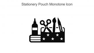 Stationery Pouch Monotone Icon In Powerpoint Pptx Png And Editable Eps Format
