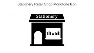 Stationery Retail Shop Monotone Icon In Powerpoint Pptx Png And Editable Eps Format