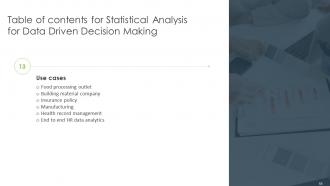 Statistical Analysis For Data Driven Decision Making Powerpoint Presentation Slides Adaptable Image