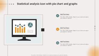 Statistical Analysis Icon With Pie Chart And Graphs