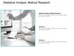 Statistical analysis method research ppt powerpoint presentation portfolio graphics cpb