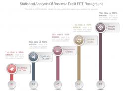 Statistical analysis of business profit ppt background