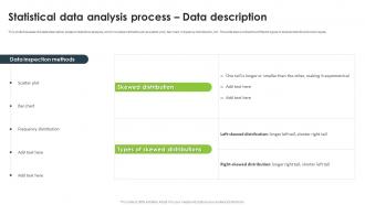 Statistical Data Analysis Process Data Description Statistical Analysis For Data Driven