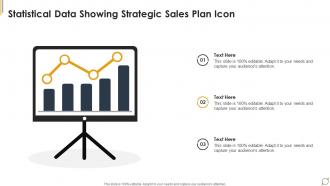 Statistical Data Showing Strategic Sales Plan Icon