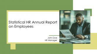 Statistical HR Annual Report On Employees PPT Demonstration AT Statistical HR Annual Report On Employees PPT Demonstration AT