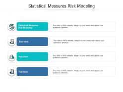 Statistical measures risk modeling ppt powerpoint presentation summary images cpb