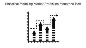 Statistical Modeling Market Prediction Monotone Icon In Powerpoint Pptx Png And Editable Eps Format