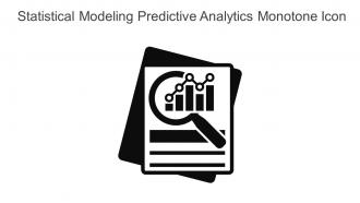 Statistical Modeling Predictive Analytics Monotone Icon In Powerpoint Pptx Png And Editable Eps Format