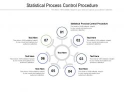 Statistical process control procedure ppt powerpoint presentation pictures file formats cpb