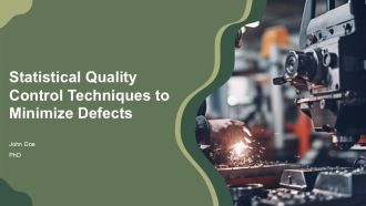 Statistical Quality Control Techniques To Minimize Defects PPT Template AT