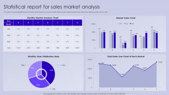 Statistical Report For Sales Market Analysis Designed Professional
