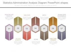 Statistics administration analysis diagram powerpoint shapes