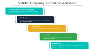Statistics Comparing Distributions Worksheet Ppt Powerpoint Presentation Summary Cpb