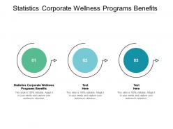 Statistics corporate wellness programs benefits ppt powerpoint presentation styles cpb