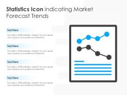 Statistics icon indicating market forecast trends