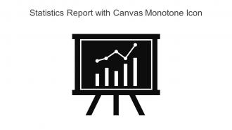 Statistics Report With Canvas Monotone Icon In Powerpoint Pptx Png And Editable Eps Format