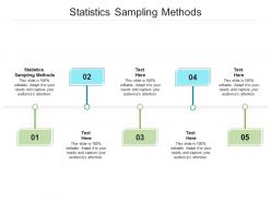 Statistics sampling methods ppt powerpoint presentation inspiration infographics cpb