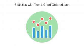 Statistics With Trend Chart Colored Icon In Powerpoint Pptx Png And Editable Eps Format
