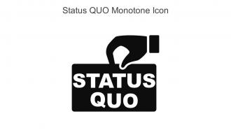 Status QUO Monotone Icon In Powerpoint Pptx Png And Editable Eps Format