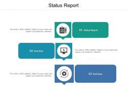 Status report ppt powerpoint presentation ideas display cpb
