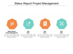 Status report project management ppt powerpoint presentation summary inspiration cpb