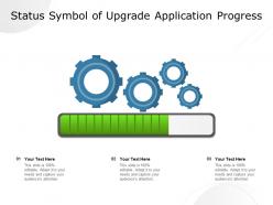 Status symbol of upgrade application progress