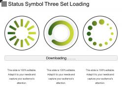 Status symbol three set loading