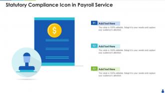 Statutory compliance icon in payroll service
