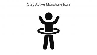 Stay Active Monotone Icon In Powerpoint Pptx Png And Editable Eps Format