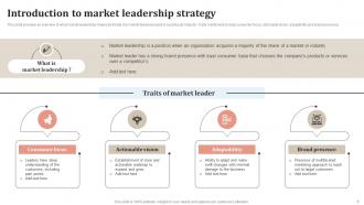 Staying Ahead Of The Curve A Comprehensive Ppt On Market Leader Strategies Strategy CD V Visual Slides