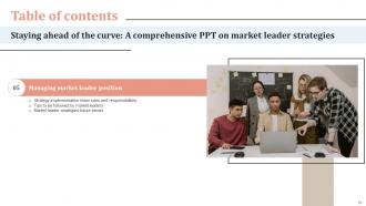 Staying Ahead Of The Curve A Comprehensive Ppt On Market Leader Strategies Strategy CD V Pre designed Idea