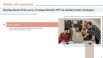Staying Ahead Of The Curve A Comprehensive Ppt On Market Leader Strategies Strategy CD V Image Ideas