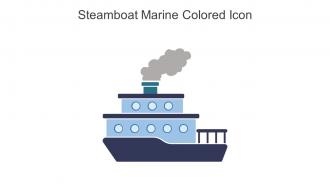 Steamboat Marine Colored Icon In Powerpoint Pptx Png And Editable Eps Format