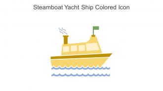 Steamboat Yacht Ship Colored Icon In Powerpoint Pptx Png And Editable Eps Format