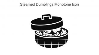 Steamed Dumplings Monotone Icon In Powerpoint Pptx Png And Editable Eps Format