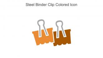 Steel Binder Clip Colored Icon In Powerpoint Pptx Png And Editable Eps Format