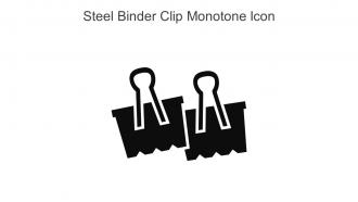Steel Binder Clip Monotone Icon In Powerpoint Pptx Png And Editable Eps Format