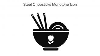 Steel Chopsticks Monotone Icon In Powerpoint Pptx Png And Editable Eps Format