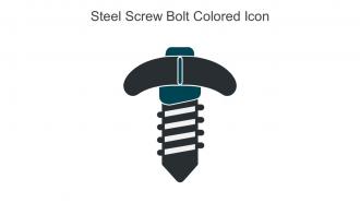 Steel Screw Bolt Colored Icon In Powerpoint Pptx Png And Editable Eps Format