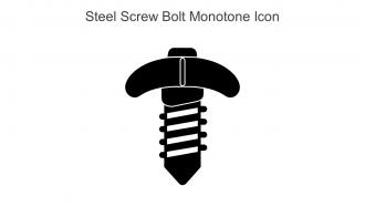 Steel Screw Bolt Monotone Icon In Powerpoint Pptx Png And Editable Eps Format