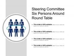 Steering committee six persons around round table
