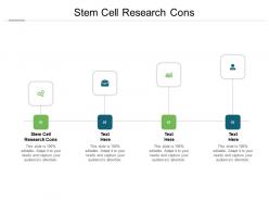 Stem cell research cons ppt powerpoint presentation file slides cpb