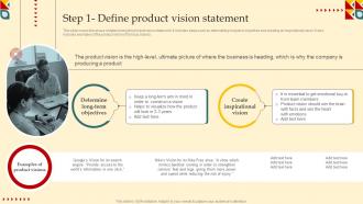 Step 1 Define Product Vision Statement Product Strategy And Innovation Guide Strategy SS V