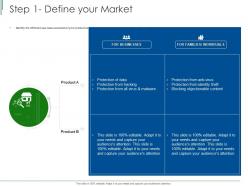 Step 1 define your market ppt powerpoint presentation file slides