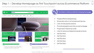 Step 1 Develop Homepage As First Touchpoint Retail Commerce Platform Advertising