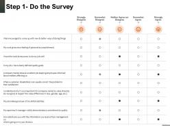 Step 1 do the survey tools and resources powerpoint presentation brochure