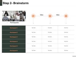 Step 2 brainstorm idea ppt powerpoint presentation portrait