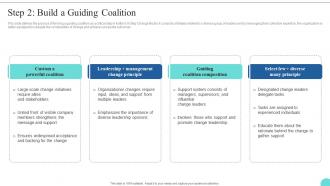 Step 2 Build A Guiding Coalition Kotters 8 Step Model Guide CM SS